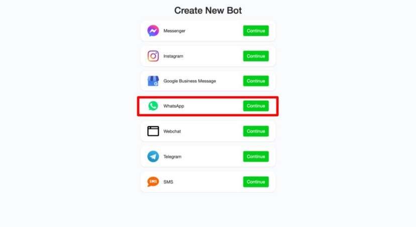 create new bot